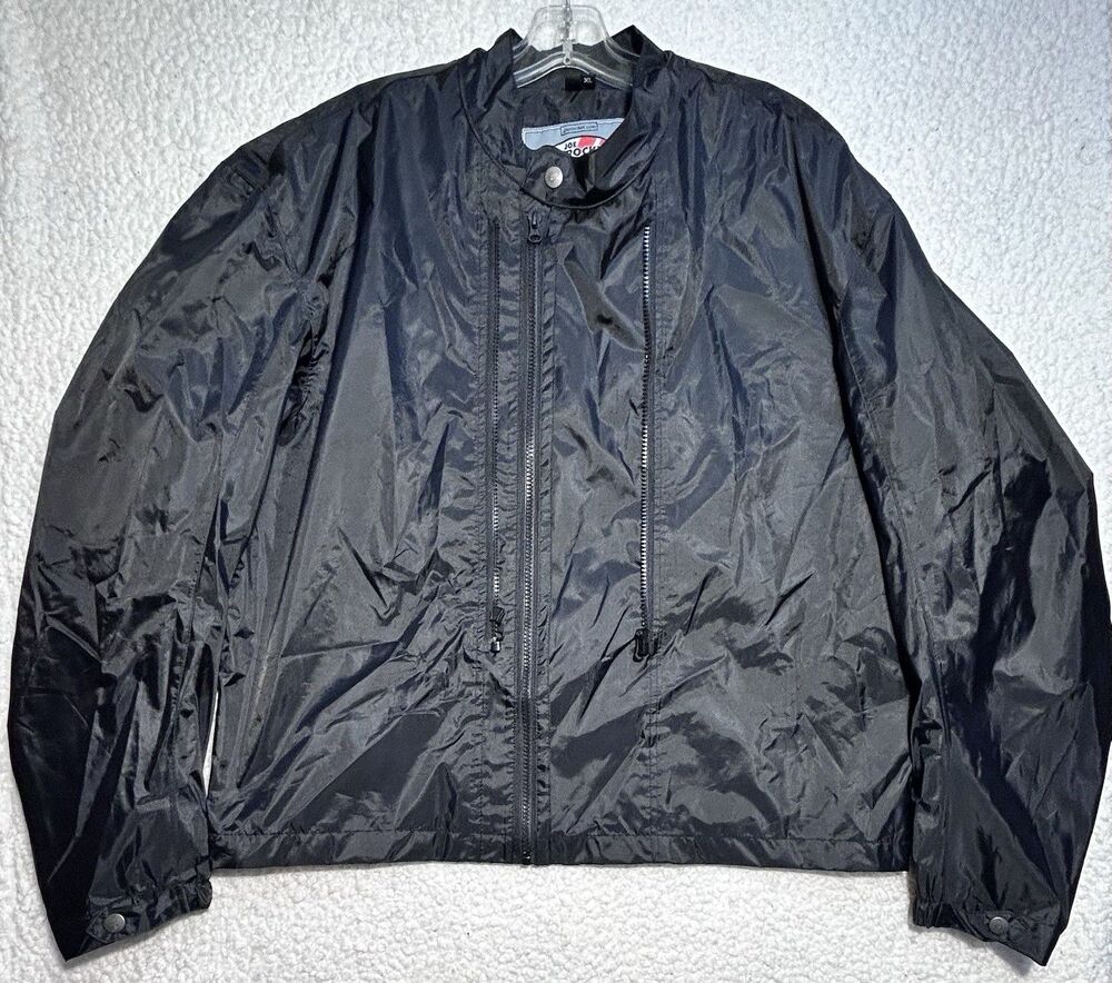 Joe Rocket Mens XL Black Lightweight Motorcycle Riding Jacket Windbreaker Liner